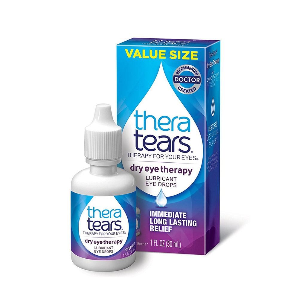 Dry tears. Eye Therapy. Eye Drops. Drop Therapeutic.